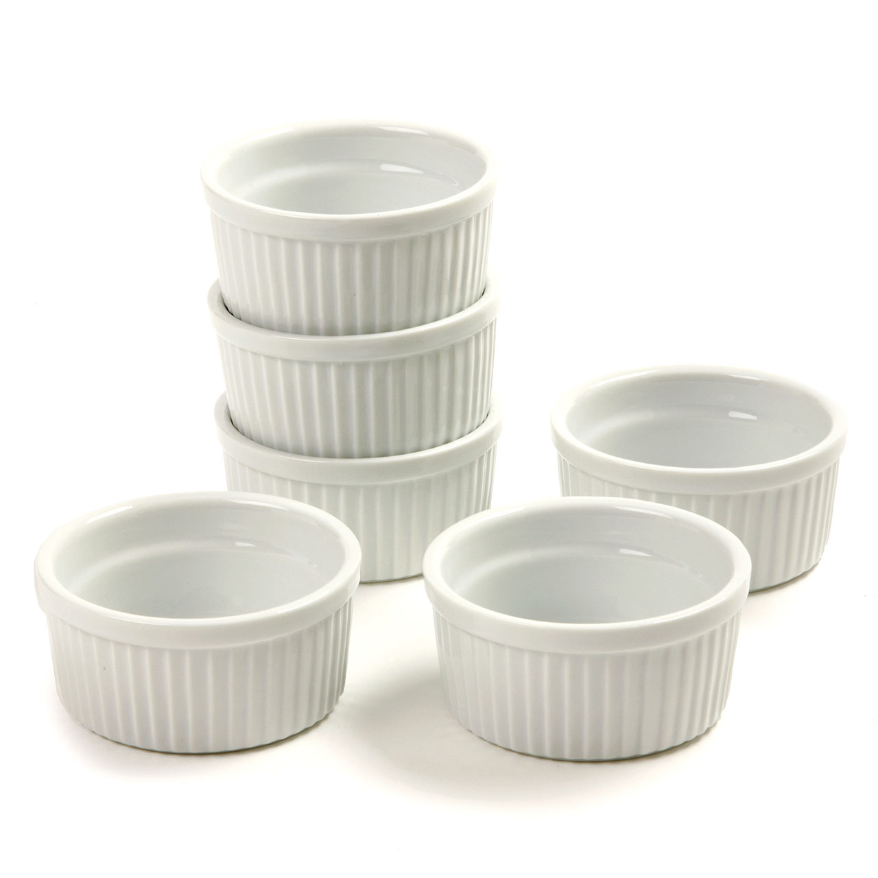 4 Oz Porcelain Ramekins, 6 Pcs Ventures Intl