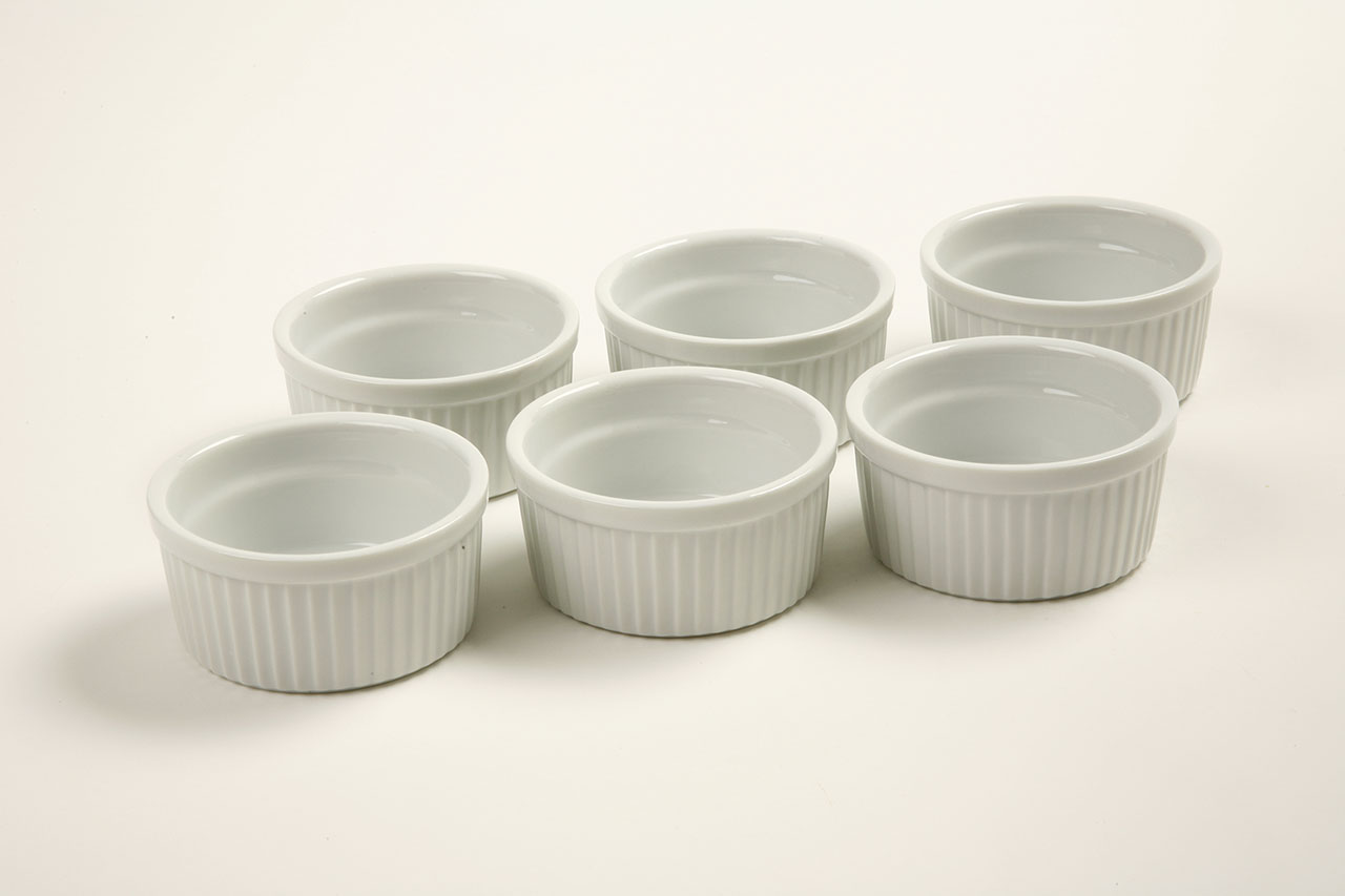 4 Oz Porcelain Ramekins, 6 Pcs Ventures Intl
