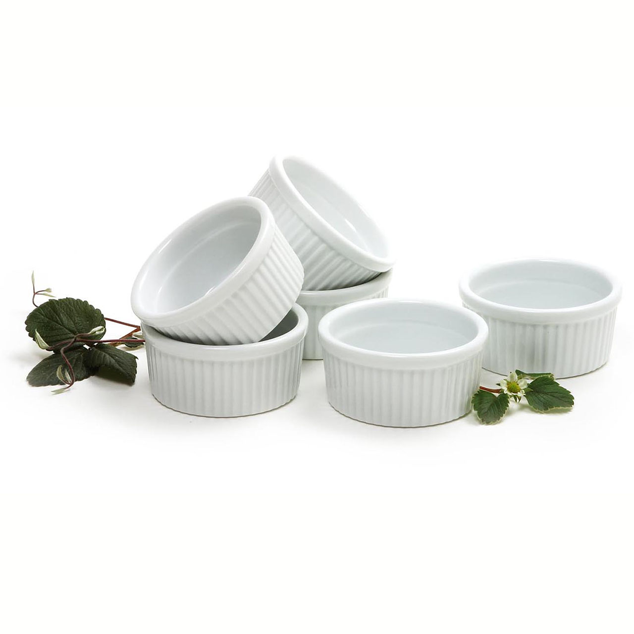 4 Oz Porcelain Ramekins, 6 Pcs Ventures Intl