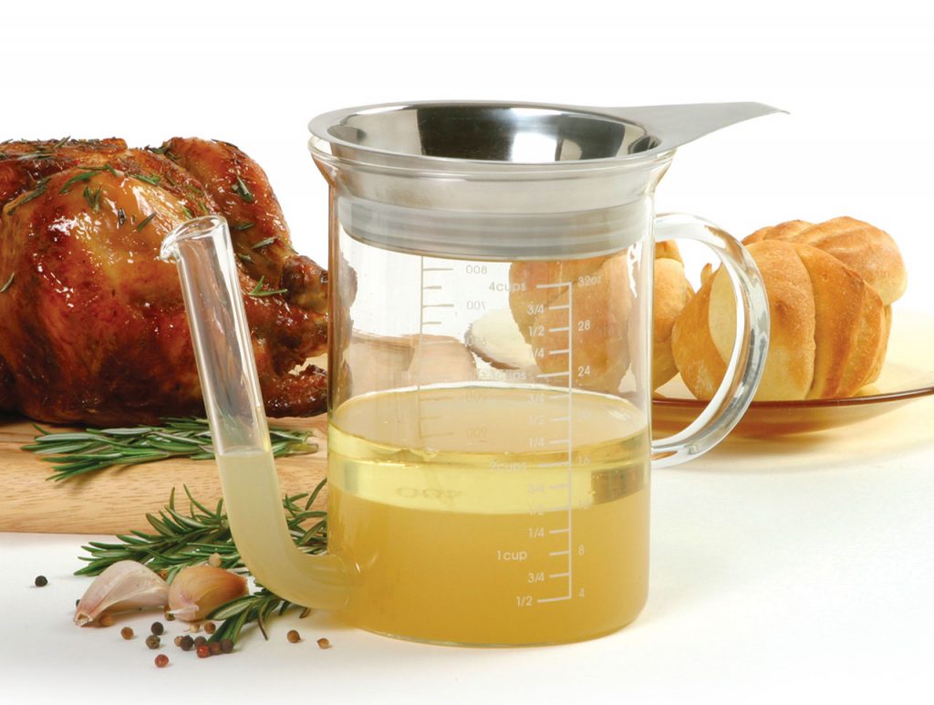 4 CUP GRAVY SEPARATOR WITH STRAINER Ventures Intl